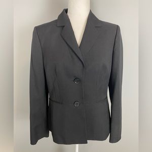 Kasper Separates Womens Black Lined Suit Jacket Size 10